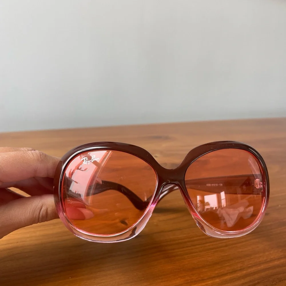 Ray-Ban Women's Gradient Maroon Jackie Ohh sunglasses RB4098